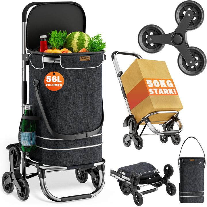 Monzana 2in1 Einkaufstrolley