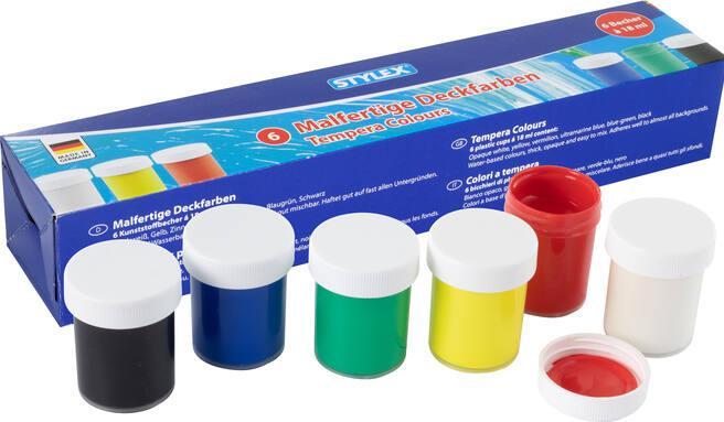 Actual product image Stylex School colours 18ml 6pcs (Multicoloured, 18 ml)