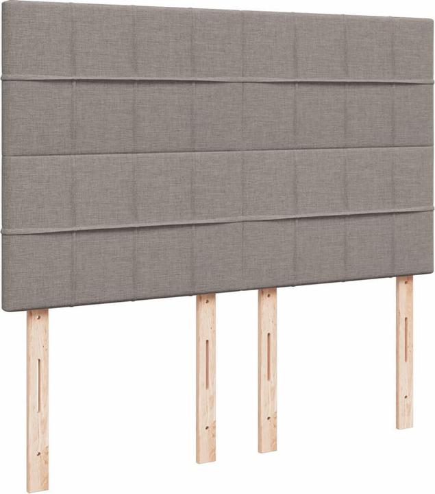 Image du produit VidaXL Lit Boxspring avec matelas Lit double Lit rembourré Taupe 140x200cm (140 x 200, 140 x 200)