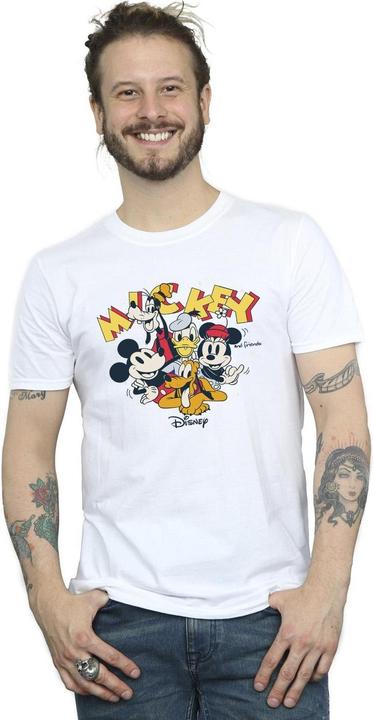 Actual product image Disney Mens Mickey Mouse Group T-Shirt (4XL)