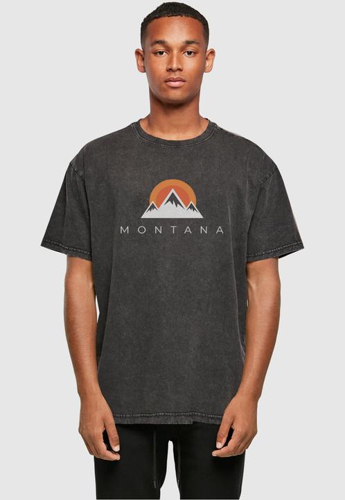 Produktbild Merchcode Montana X Acid Washed Heavy Oversize Tee - 112329 (XL)