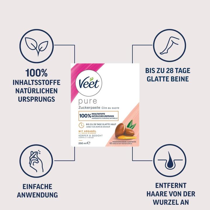 Image du produit Veet Zuckerpaste mit Arganöl (250 ml, 5 x)