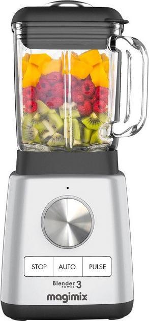 Magimix Blender Power 3 - Smoothie Maker - 1,2 litre - Ice Crusher - Mat Chroom (1000 W)