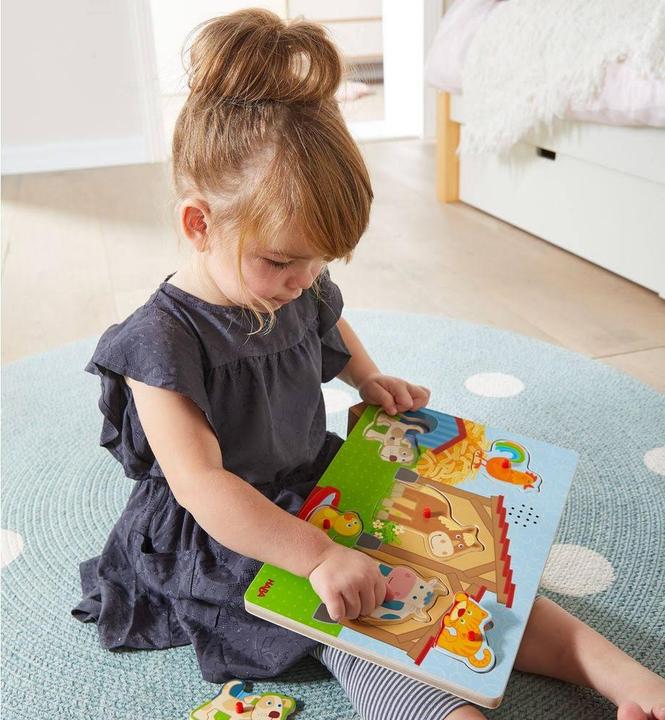 Actual product image Haba Sound grasping puzzle (6 pieces)
