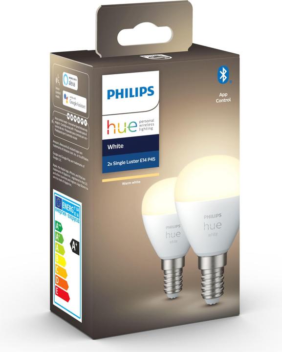 Immagine prodotto Philips Hue Tonalità Bianco Lucentezza (E14, 5.70 W, 470 lm, 2 x, G)