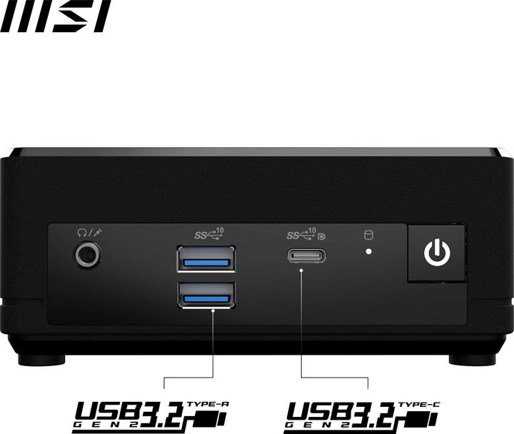Image du produit MSI Cubi N ADL-007DE (Intel N100, 4 Go, 128 Go, Intel UHD Graphics)