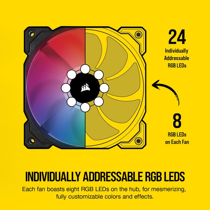 Produktbild Corsair SP120 RGB PRO (120 mm, 3 x)