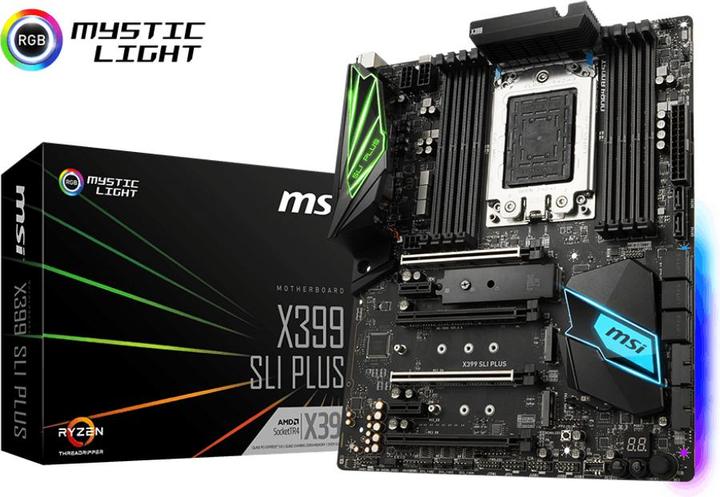 Actual product image MSI X399 SLI Plus (TR4, AMD X399, ATX)