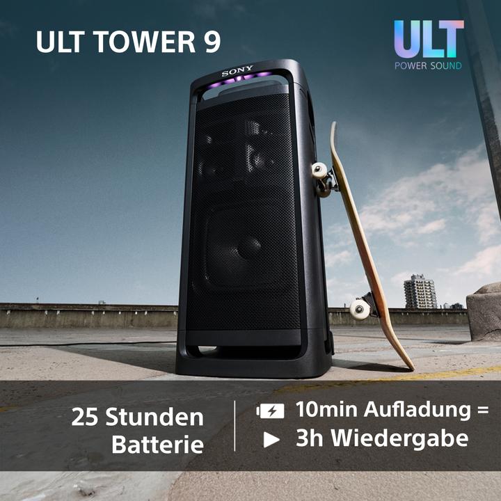 Actual product image Sony ULT Tower 9 (25 h, Electrical connection, Rechargeable battery operated)