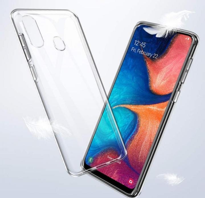 Actual product image Screenguard Samsung Galaxy A20e Flexible TPU Clear Case (Samsung Galaxy A20e)