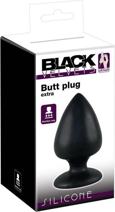 Actual product image Black Velvets Butt Plug Extra