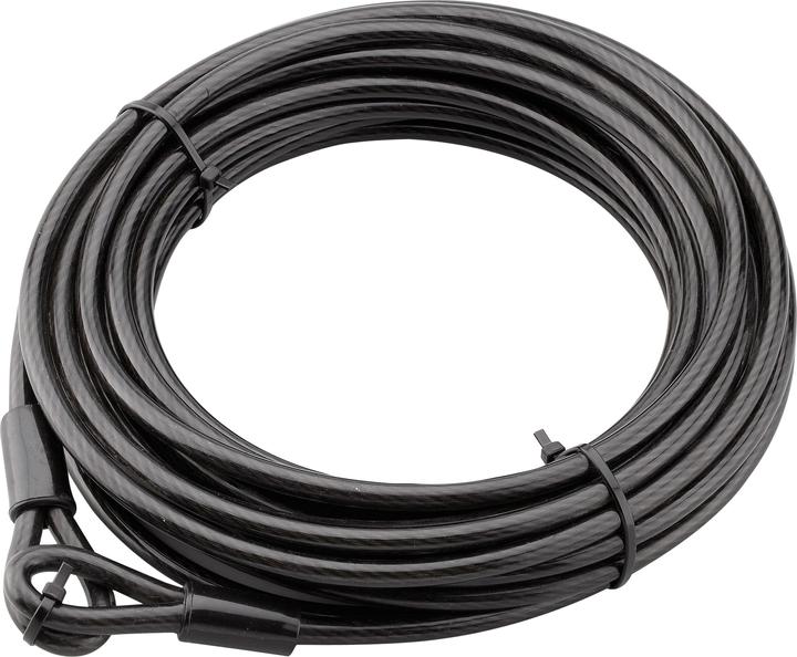 Image du produit Thirard Câble antivol twisty, vélo, abris de jardin, ø 8, 12.00m, acier gaine pvc -
