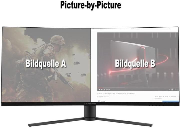 Produktbild LC-Power LC-M34-UWQHD-165-C (3440 x 1440 Pixel, 34")