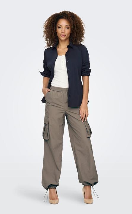 Immagine prodotto JdY Taglio a gamba larga Vita media Pantaloni elasticizzati Pantaloni cargo (S)