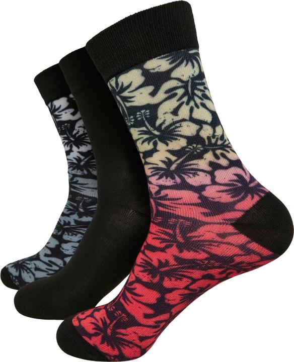 Urban Classics Flower Socks 3-Pack (3er Pack, 35 - 38)