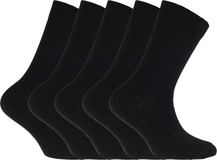 Floso Schul Socken Unifarben (5 Paar) (27 - 30)