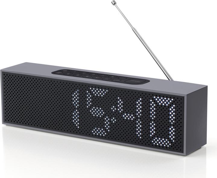 Lexon Titanium Clock Radio