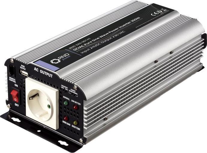 Image du produit RND Onduleur sinusoïdal, DC / AC 24V 350W Prise de courant de type F (CEE 7/3) avec contact de