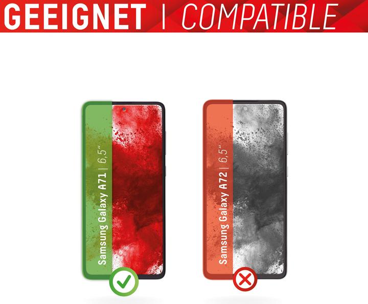 Produktbild Displex Real Glass, Full Cover Panzerglas (1 Stück, Samsung Galaxy A71)