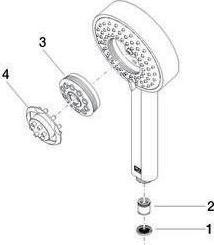 Image du produit Dornbracht Douchette à main Dornb débit max. 15 l/min chrome (4 Types de jets, 15 l/min)