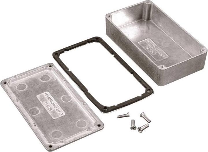 Actual product image Hammond 1550WL Universal housing 165 x 127 76 Aluminium 1 (Housing)