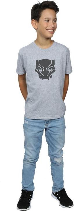 Produktbild Jungen Black Panther Schwarz auf Schwarz TShirt (152, 158)