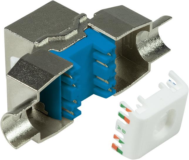 Actual product image LogiLink Keystone socket STP AWG22-24 16.5mm wide Cat.8.1 (U/FTP, CAT8.1, 0.03 m)