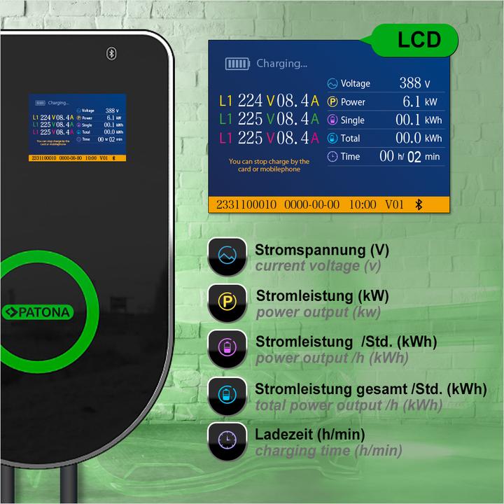 Produktbild Patona Premium Wallbox WB1-11 App (Typ 2, 11 kW, 16 A)