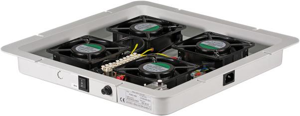 Immagine prodotto EFB Elektronik Ventilatore da tetto a 2 pieghe per PRO, apertura A, incluso termostato, RAL9005, unità ventilatore