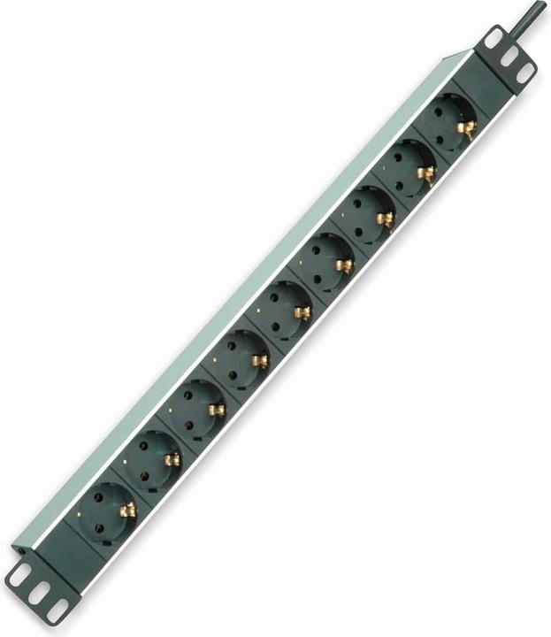 Produktbild Roline 48.26cm 19 Zoll-Steckdosenleiste 9fach Aluminium 2.0 m (9 x, CEE 7/3, 2 m)