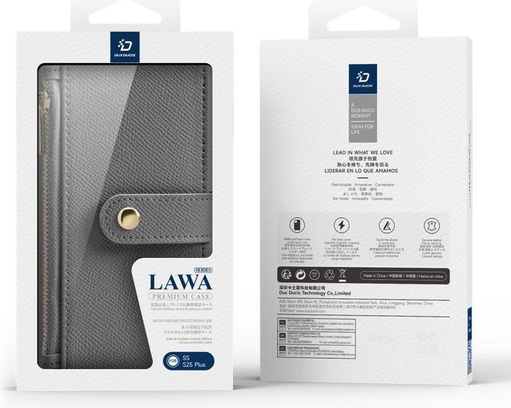 Actual product image Dux Ducis Lawa Series MagSafe Kunstleder Bookcover Hülle (Samsung Galaxy S25+)
