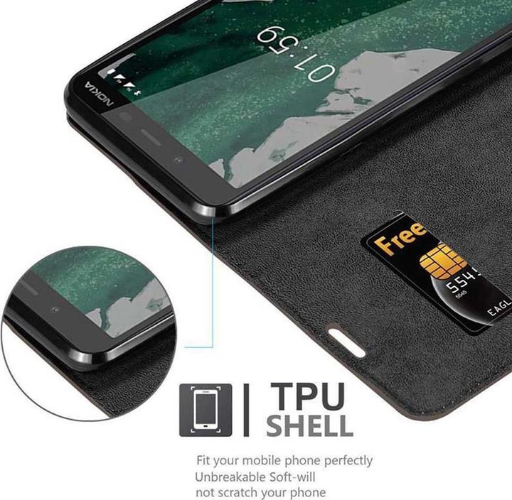 Productafbeelding Cadorabo Boek Onzichtbare Magneethoes (Nokia 1 Plus)