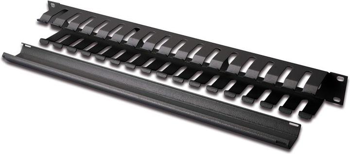 Actual product image equip 19" cable management equipment black