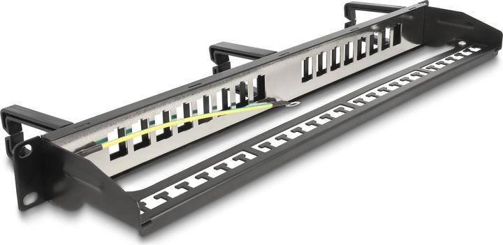 Actual product image Delock 19 inch Keystone Patch Panel 16 Po