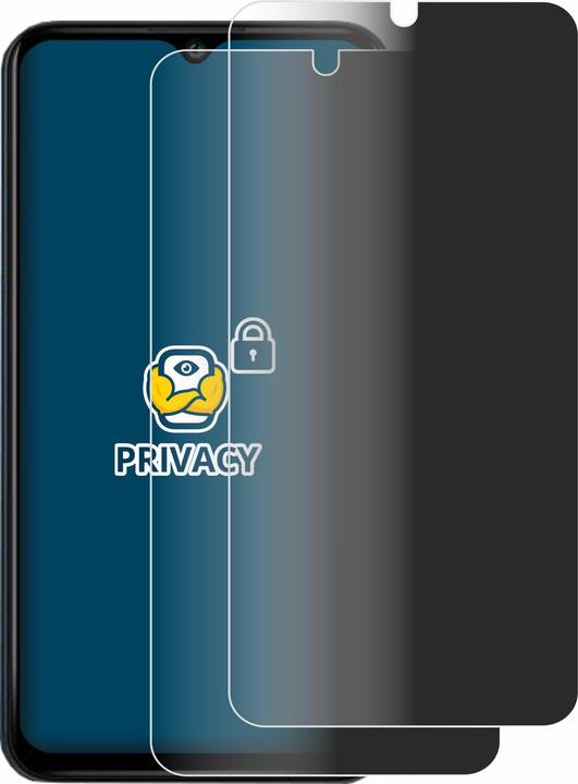 Productafbeelding BROTECT Anti-spionnetje privacyfolie Beschermfolie tegen blauw licht (2 Stuk, Wiko Y62 Plus)