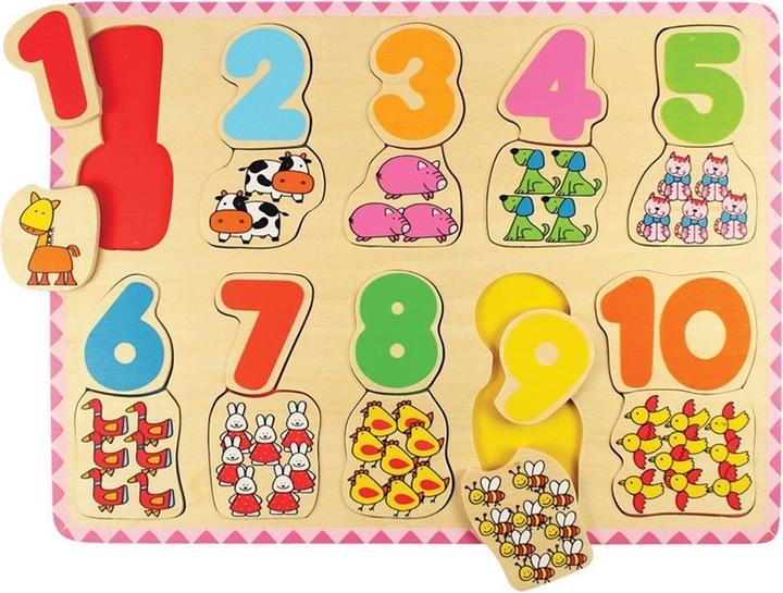 Produktbild Bigjigs Toys Zahlenund Farben-Zuordnungspuzzle