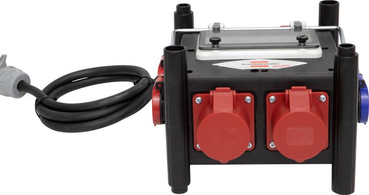 Actual product image Brennenstuhl Compact power distributor BSV 3 - FI/16 IP44, 1x CEE plug 16 A/415 V (IP44), sockets 3x CEE (7 x, Type 13)