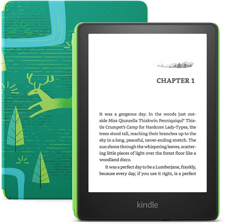 Actual product image Amazon Kindle Paperwhite Kids (11th Generation) - 2021 (6.80", 8 GB, Jewel Forest)