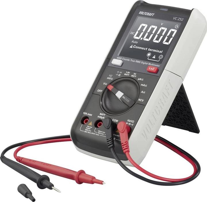 Produktbild Voltcraft VC252 Hand-Multimeter kalibriert (ISO) digital CAT III 600 V Anzeige (CAT III 600V)
