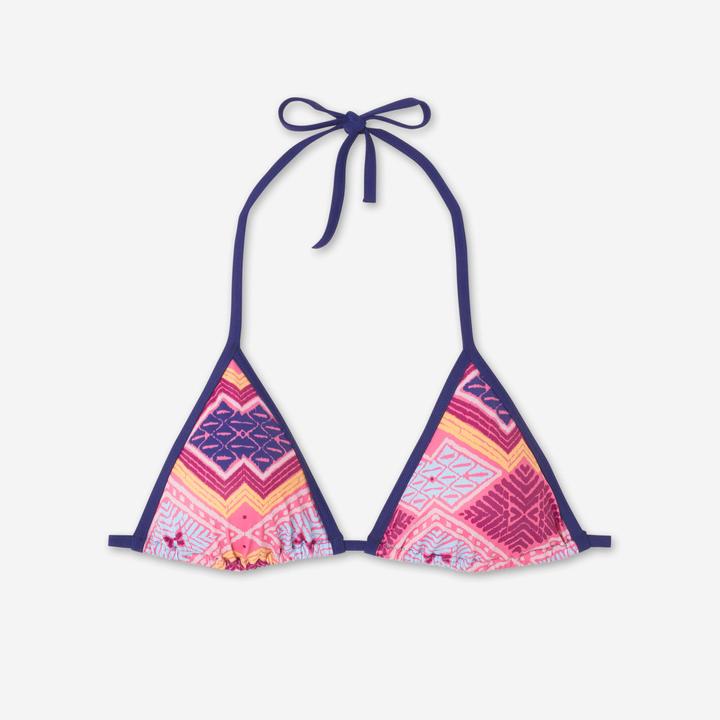 Olaian Bikini-Oberteil Damen Triangel Surfen Mae Sangria rosa