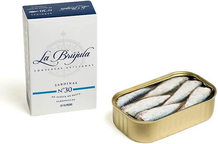 Image du produit La Brújula Petites sardines à l'huile d'olive (115 g)