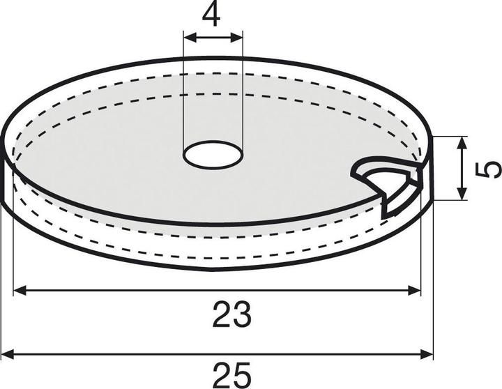 Produktbild Wagner System QuickClick Möbelgleiter Basic zum Anschrauben ø 25mm H 7mm schwarz 20 Stk (20 Stück)