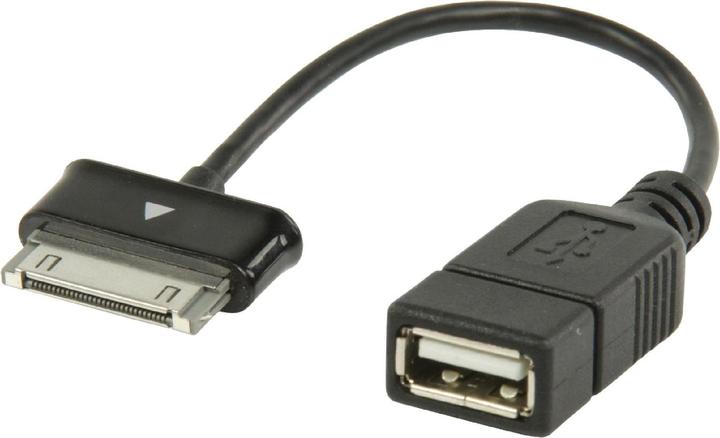 Image du produit Valueline Câble de données USB 2.0 A - Samsung 30 broches OTG 0,20m (0.20 m, USB 2.0)