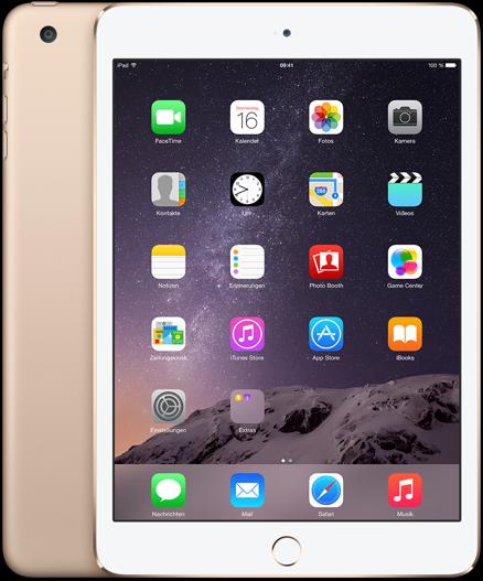 Actual product image Apple iPad mini 3 (4G, 7.90", 128 GB, Gold)