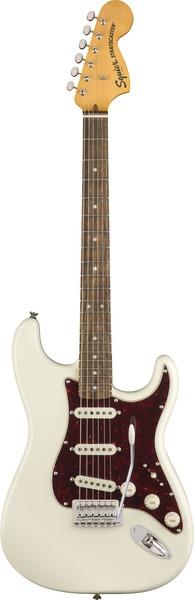 Actual product image Fender Classic Vibe 70s Stratocaster Olympic White (Electric guitar, Maple, Bone, NATO, Polyester, Polyurethane)
