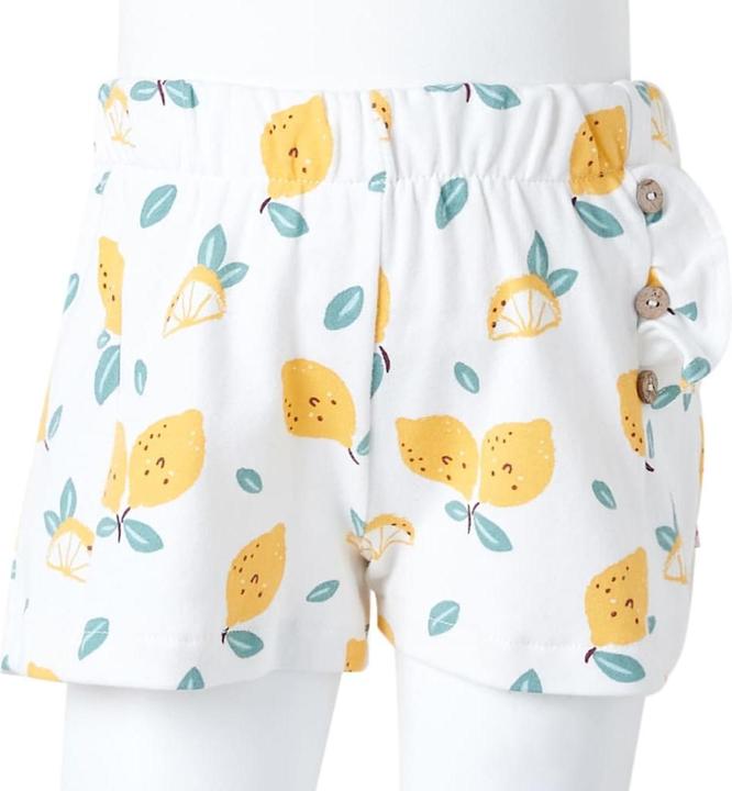 Image du produit VidaXL Short pour enfants Ecru 92,Matière : 100 % coton,Couleur (92)