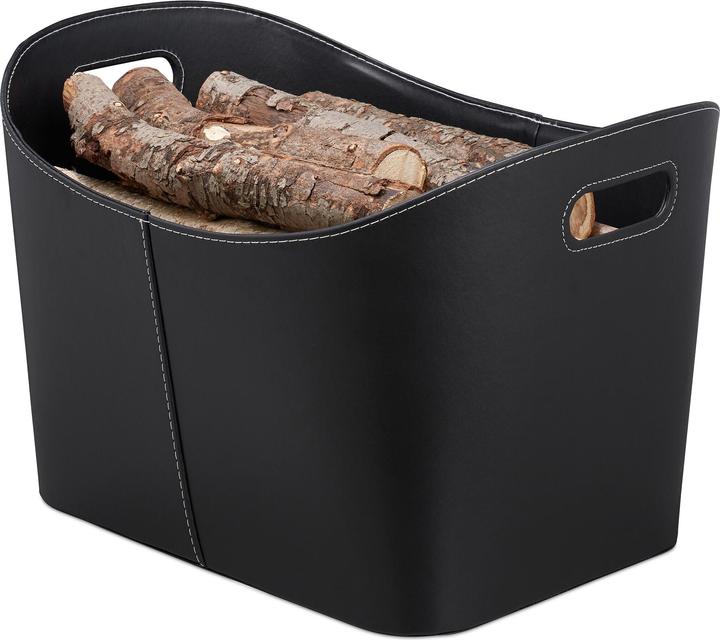 Image du produit Relaxdays Panier à bûches (55 x 42.5 x 35.5 cm)