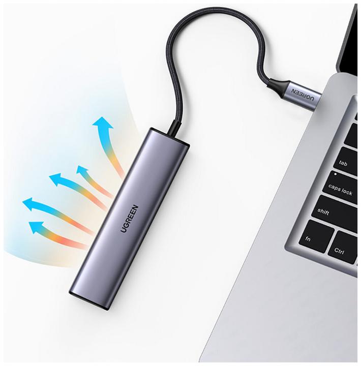 Immagine prodotto Ugreen Gigabit Ethernet Adapter Hub mit USB PD (USB-C, 4 Porti)