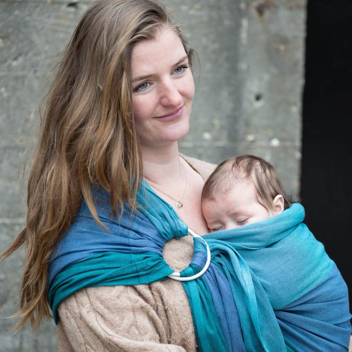 Actual product image Hoppediz Babytragetuch gewebter Ring-Sling (2 m)