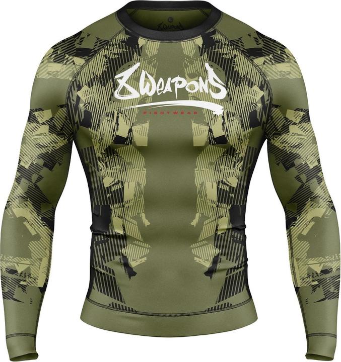 Produktbild 8Weapons 8 WEAPONS Rashguard, L/S, Hit 2.0, olive-black, S (S)